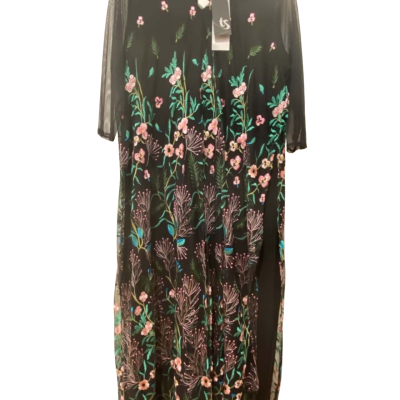 Taking Shape Womens  Size 20 Wide Leg Jumpsuit Black  / Floral 