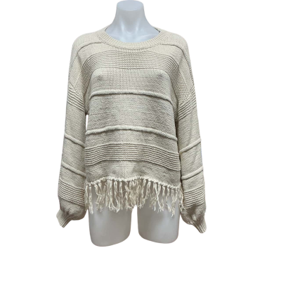 Salty Bright Womens Size L Crew Neck Jumper Beige 