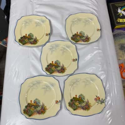 Vintage Royal Staffordshire Pottery - “Honeyglaze” 140mm Side Plate -5 pieces 