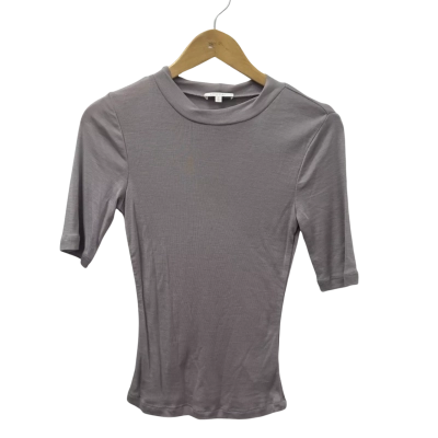 Kookai Womens  Size 1 Short Sleeve Top Gull Grey 