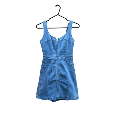 Indikah Womens  Size 6 Mini Dress Blue 