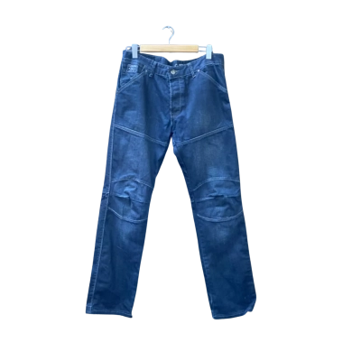 G-Star Raw Size 34 Tapered Leg Jeans Navy Blue 