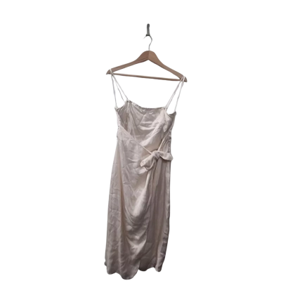LPA Women's Size L  Cream Shoestring Strap Dress