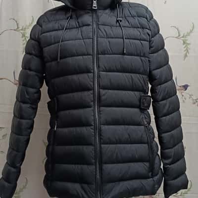 DKNY Womens  Size L Puffer Jacket Black  