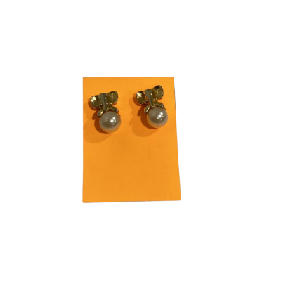 Faux Pearl Elephant Costume Earrings