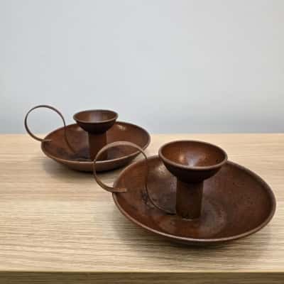 Pair Vintage Candle Stick Holders