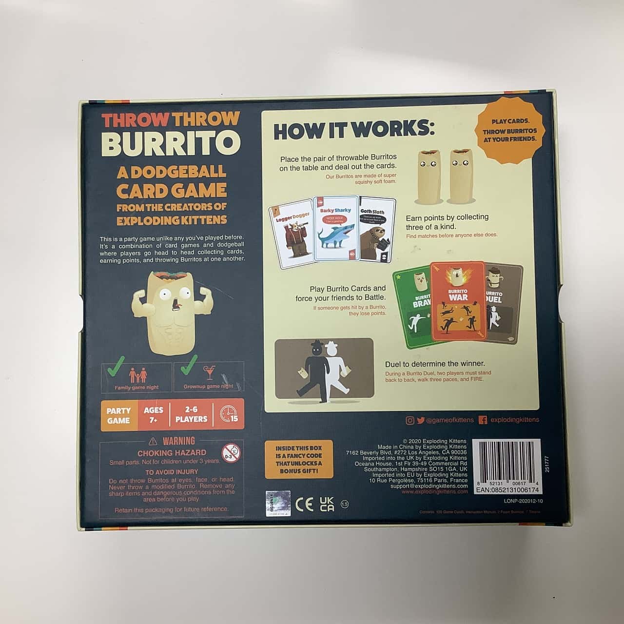 Throw Throw Burrito A Dodgeball Card Game(s)