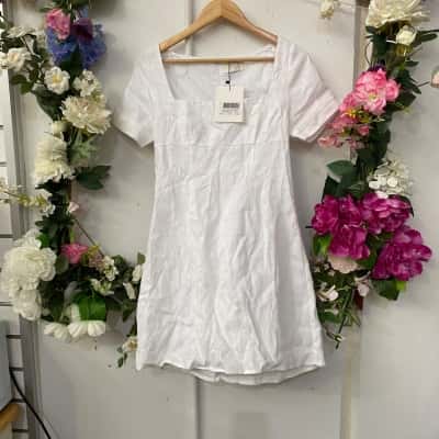 Dissh Womens  Size 10 Mini Dress White 
