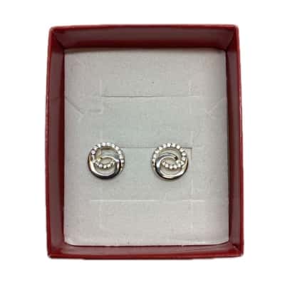 Prouds the Jewellers Women’s Stud Earrings Sterling Silver 