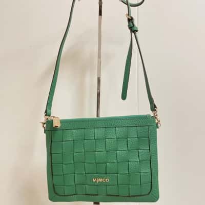 Mimco Womens Green Believer Pouch 