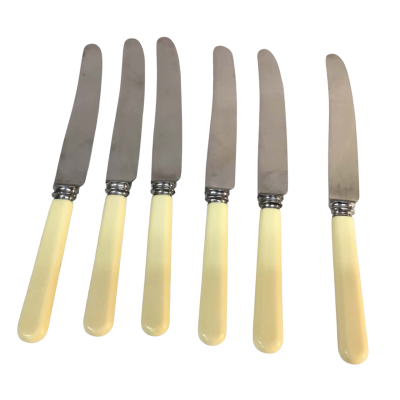 Vintage Stainless Steel Knives Sheffield x 6