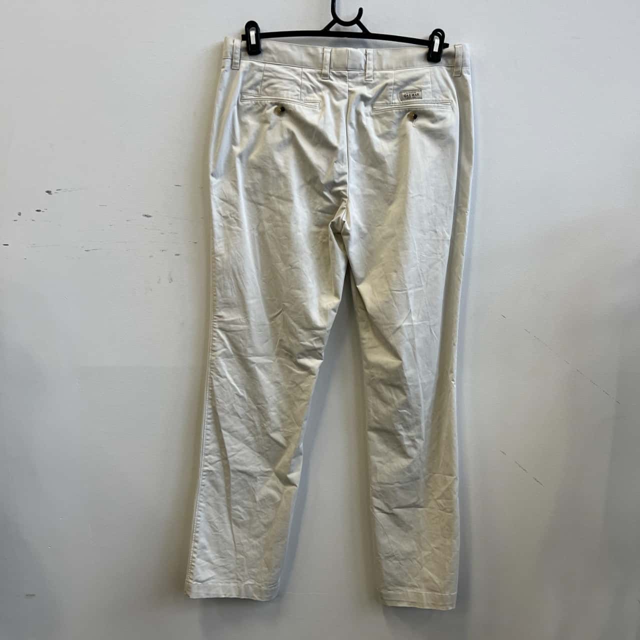 Gazman Mens Size 34 Regular Fit Chino Pant Ivory (s)