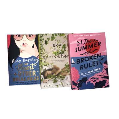 Book Bundle #3:  'My Heart and Other Breakables' by Alex Barbclay, 'The Sky is Everywhere' by Jandy Nelson & 'The Summer of Broken Rules' by K.L.Walther