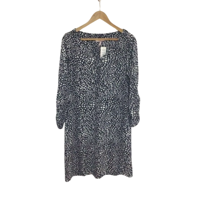 Millers Womens  Size 10 Navy Blue / Pattern / White 
