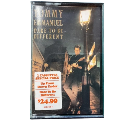 Vintage Tommy Emmanuel Dare To Be Different & Up From Down Under Double Cassette