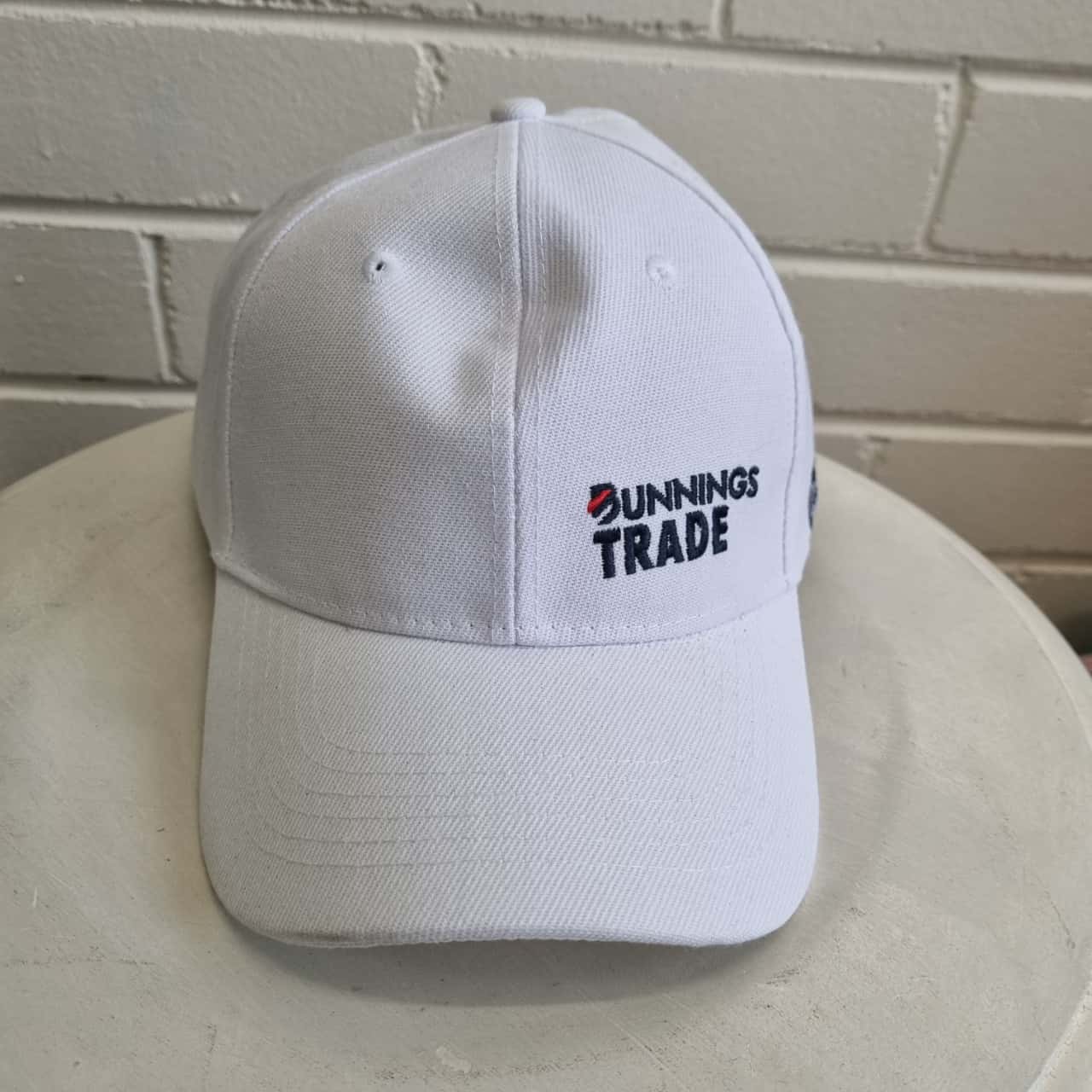 Mens NEW White BUNNINGS TRADE CAP(s)