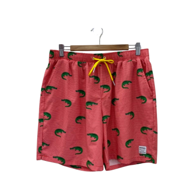 Mosmann Mens Orange / Crocodile Swim Shorts