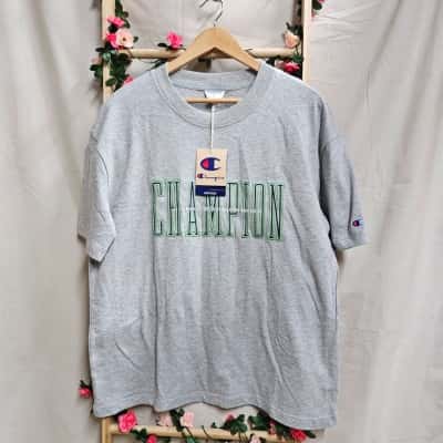 Mens Champion Grey Logo Tshirt Size M BNWT