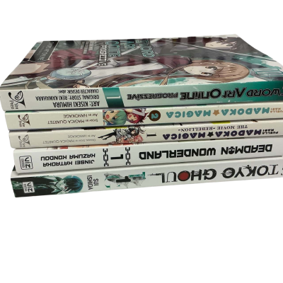 5x assorted Manga books 