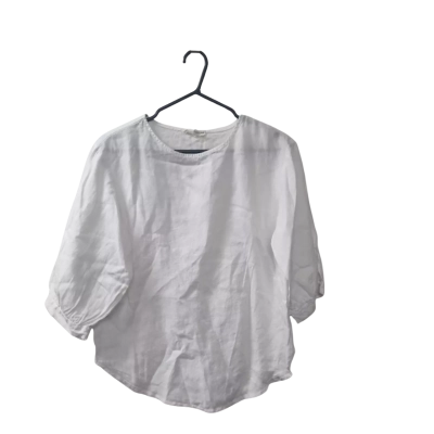 Devina Louise Women's Size S 3/4 Sleeve Top White 