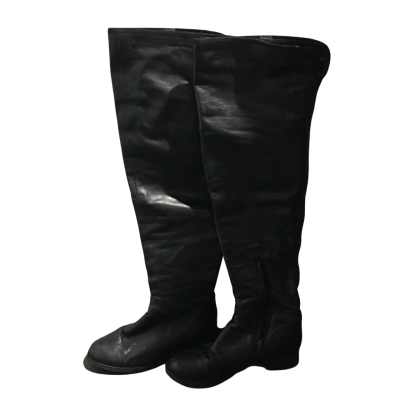 Tony Bianco Womens  Size 8 Black  Over The Knee Leather Boots CAB