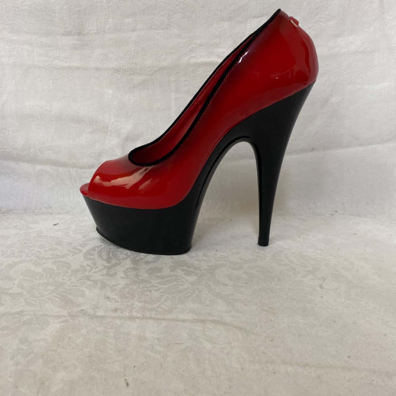 pleaser heels red