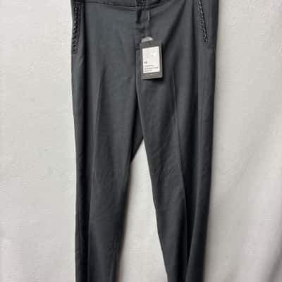 Macjays Womens Charcoal Heartbeat Pants Size 16