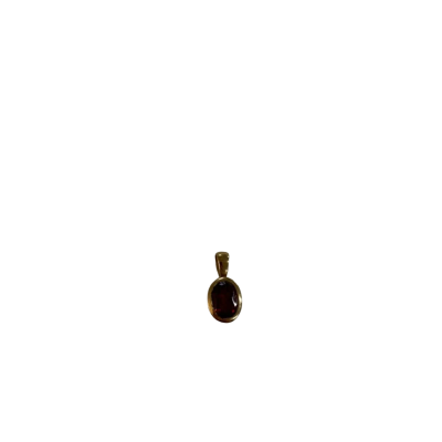 9ct Gold Pendant with Red Stone