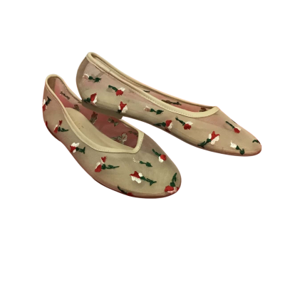 Dazie Womens  Size 6 Embroidered Mesh Ballet Flats 