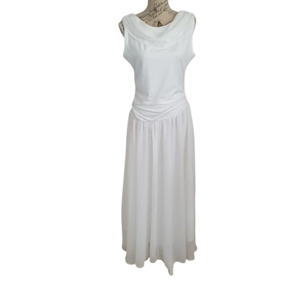 Mooyius Womens  Size L Formal Dress White BN