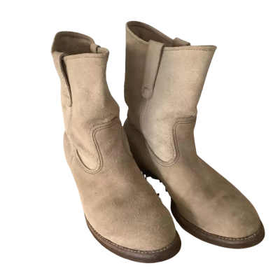 Vintage*Redwing Pecos  Roughout Suede Western Pull-On Boots     Size US 7 EE.  EU 39.  Sole Length 29.5cm