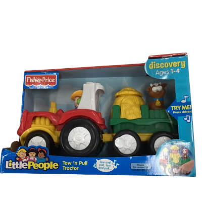 BNWT Fisher-Price Little People Tow 'n Pull Tractor