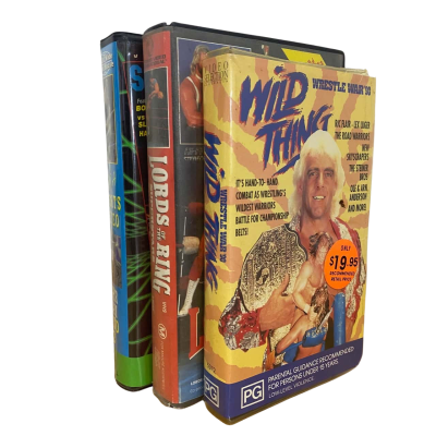 Mixed Wrestling VHS Tapes
