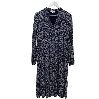 Witchery Womens  Size 8 Long Sleeve Dress Navy Blue 