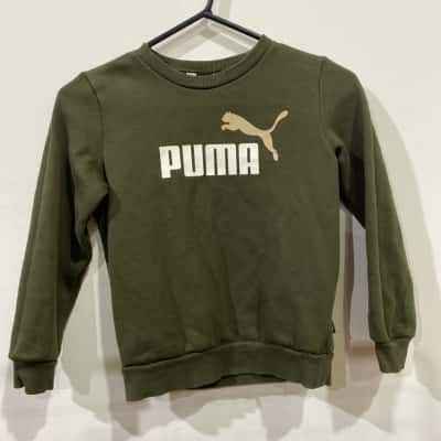Puma kids  Size 10 Jumper Green 