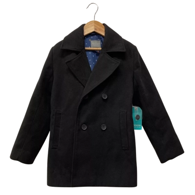 Kids  Size 6 Black  / Blue brooklyn industries coat