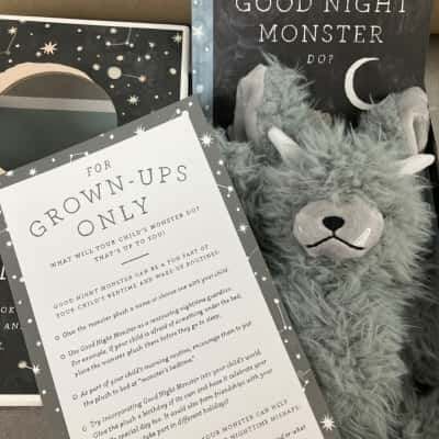 Good night monster, a storybook and plush for sweet dreams and happy bedtimes 