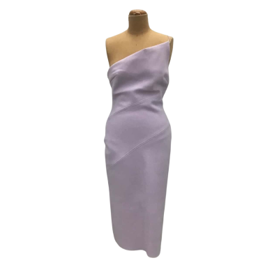 Bec & Bridge Asymmetric Shoulder Cocktail Dress Size 12 Lavender