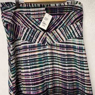 Oxford Womens Size 14 Midi Skirt Multicoloured / Pattern 