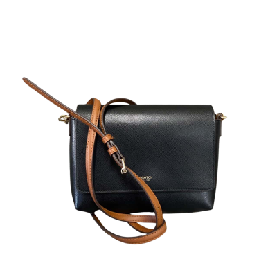 Oroton Womens Cross Body Bag Black  / Brown 