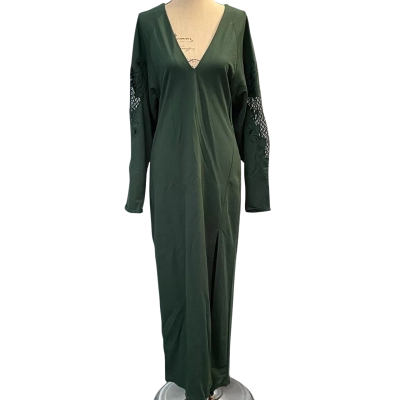 Zara Womens Size M Long Sleeve/Maxi Dress Green