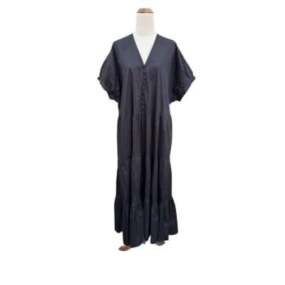 Wayward Fancies Oversized Maxi Dress Size L/XL Black  