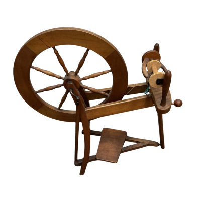 Vintage Timber Spinning Wheel