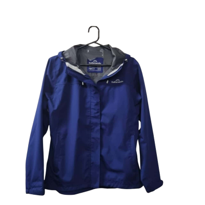 Kathmandu Women's Size 12 Hooded Raincoat in Blue 
