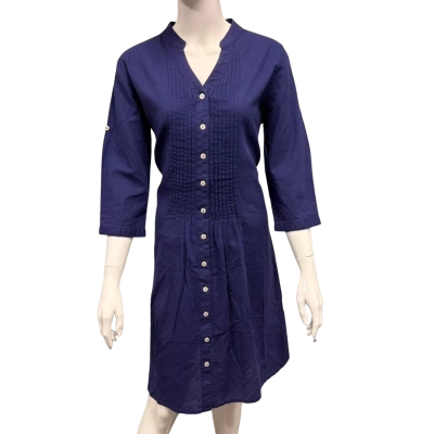 Innovations  Size 10 French Navy Blue button up dress