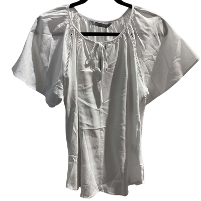 Katies Womens  Size 10 Short Sleeve Top White  RRP $89.99