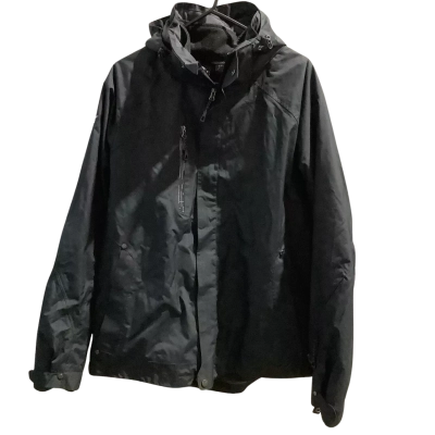 North End Mens  Size L Winter Coat With Hood Black  