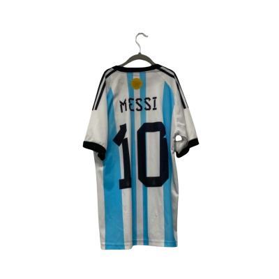  MESSI Kids FIFA Jersey Size M Blue / Striped / White 