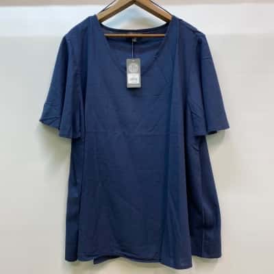 AUTOGRAPH V-Neck Woven Top Size 20