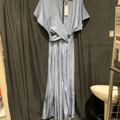Sheike Womens Formal Dress Blue Size 16